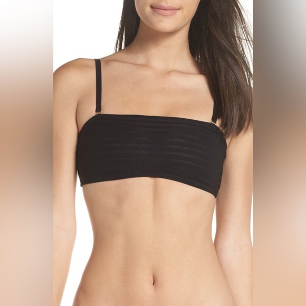 Madewell Sheer Stripe Bandeau Bralette (S)